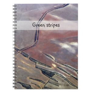 Caderno Espiral listras verdes