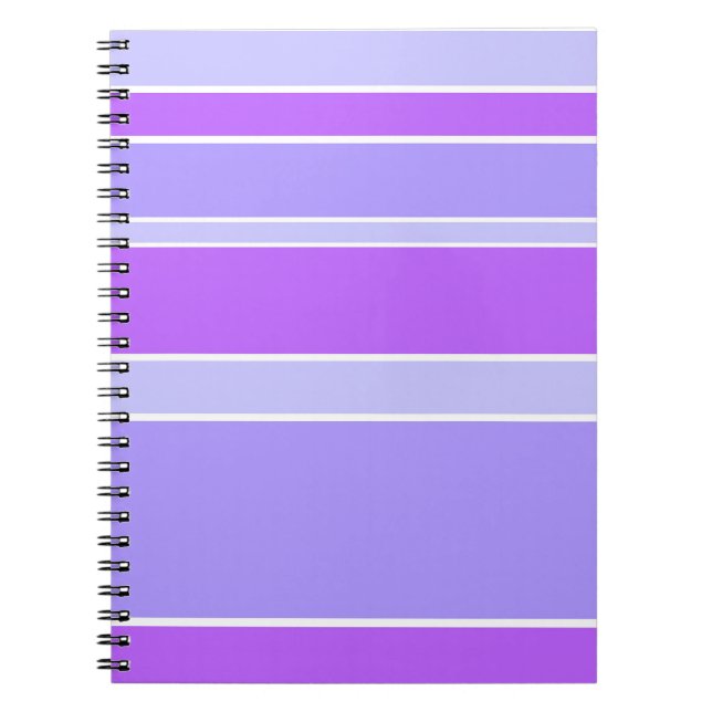 Caderno Espiral Listras violetas (Frente)