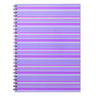 Caderno Espiral Listras violetas