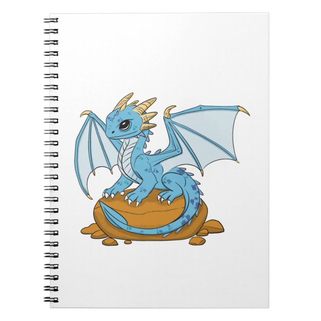 Caderno Espiral Little Blue Dragon (Frente)