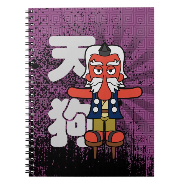 Caderno Espiral Little Daitengu Yokai Grunge (Frente)