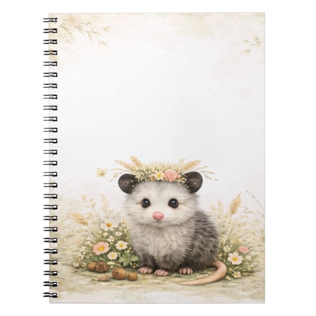 Caderno Espiral Little Forest Friend Opossum (Frente)