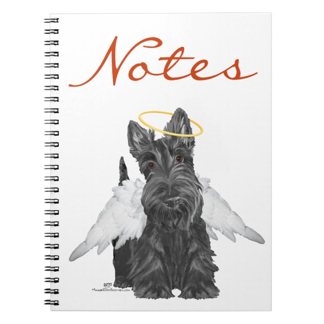 Caderno Espiral Little Scottie Angel (Frente)