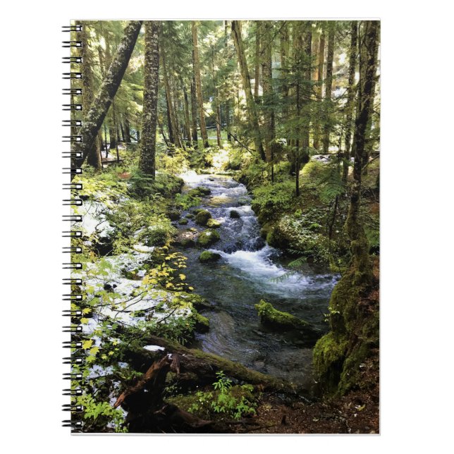 Caderno Espiral Little Zigzag River, Oregon (Frente)