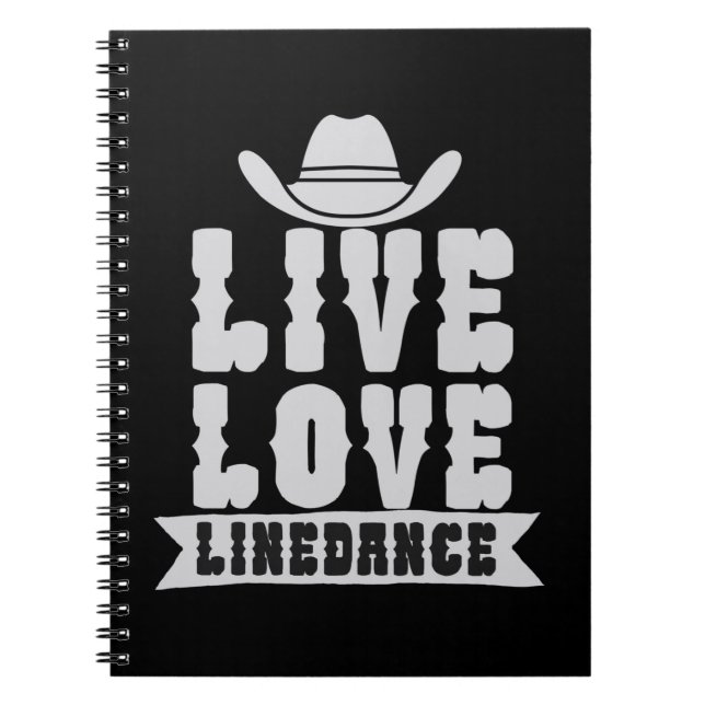 Caderno Espiral Live Love Linedance (Frente)