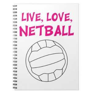 Caderno Espiral Live Love Netball