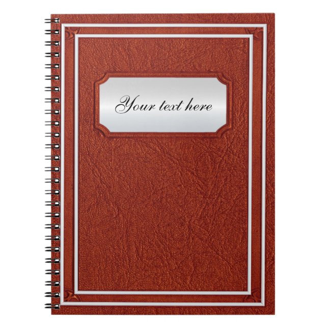 Caderno Espiral Livro antigo do cobrir (Frente)