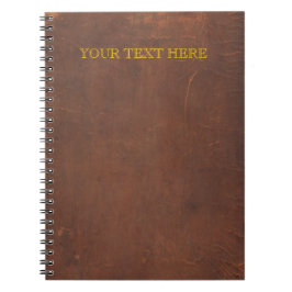 Caderno Espiral Livro antigo / Livro antigo / "Couro-natural"