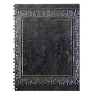 Caderno Espiral Livro Antigo Preto Caído