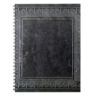 Caderno Espiral Livro antigo preto de Falln