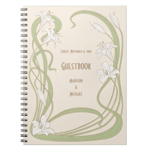 Caderno Espiral Livro Branco dos lírios