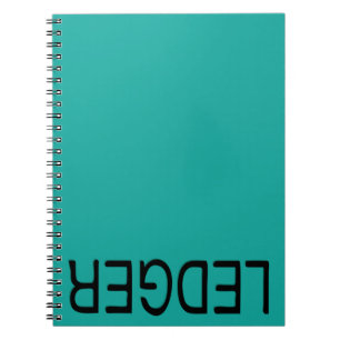 Caderno Espiral Livro canhoto do livro-