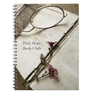 Caderno Espiral Livro com flores minúsculas
