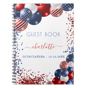 Caderno Espiral Livro convidado Quinceanera erótico patriótico bra