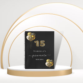 Caderno Espiral Livro convidado Quinceanera - Impressão sobre o le