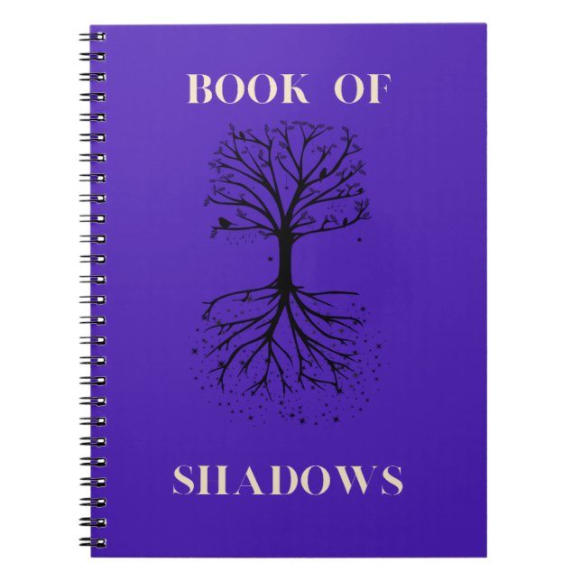 Caderno Espiral Livro das Sombras - Árvore de Diários do Notebook (Frente)