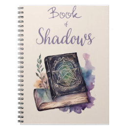 Caderno Espiral Livro das Sombras. Para feitiços