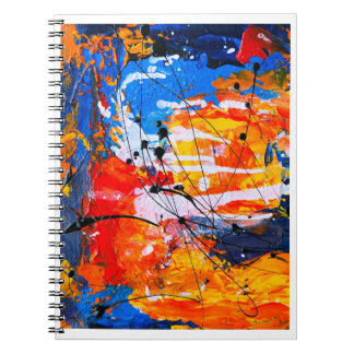 Caderno Espiral Livro de Colorir Pintura Abstrata Dinâmica – Vibra