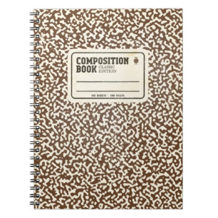 Caderno Espiral Livro de Composição Brown Classic Edition