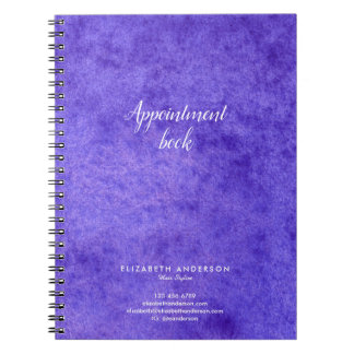 Caderno Espiral Livro de compromissos do Salão de Cabelo de Água