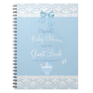 Caderno Espiral Livro de convidado bonito do chá de fraldas do