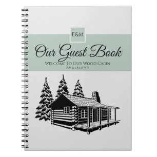 Caderno Espiral Livro de Convidado de Boas-Vindas da Cabina Person