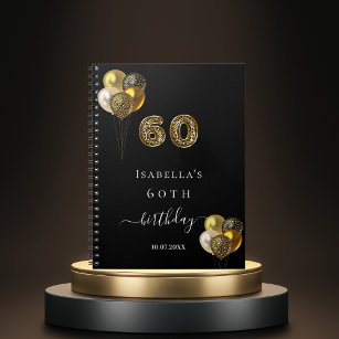 Caderno Espiral Livro de convidados: 60.º aniversário - animal-leo