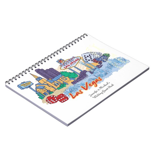 Caderno Espiral Livro de Convidados de Las Vegas (Left Side)