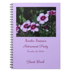 Caderno Espiral Livro de Convidados do Partido da Reforma, Flores