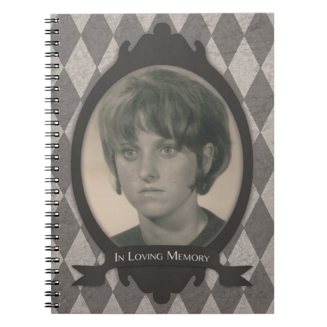 Caderno Espiral livro de convidados do serviço funerário (Frente)