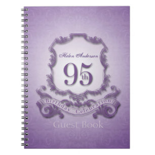 Caderno Espiral Livro de Convidados Personalizado da Celebração 