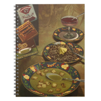 Caderno Espiral Livro de Cookbook.The da comida saboroso e