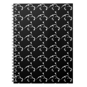 Caderno Espiral Livro de Diários de Cães Cachorros de Newfoundla