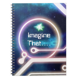 Caderno Espiral Livro de Espaço Galáctico Personalizado