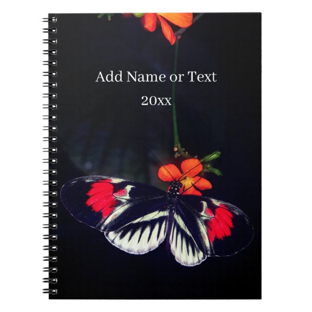 Caderno Espiral Livro de Fotografias da Borboleta (Frente)