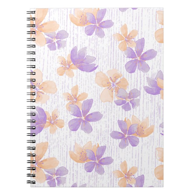 Caderno Espiral Livro de Fotografias de Cherry Blossom (Frente)