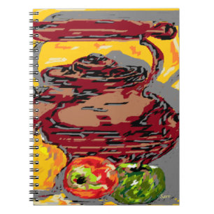 Caderno Espiral Livro de Fotografias do Tea Kettle, Vida Estática,
