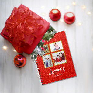 Caderno Espiral Livro de Fotos do Noel Red Joyoux