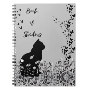 Caderno Espiral Livro de Gatos de Borboletas das Sombras