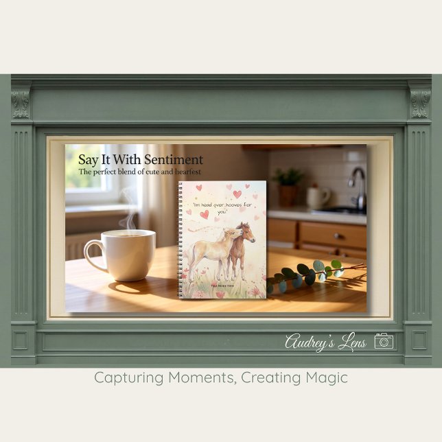 Caderno Espiral Livro de Histórias de Cavalos Miniatura Fofos no D (Criador carregado)