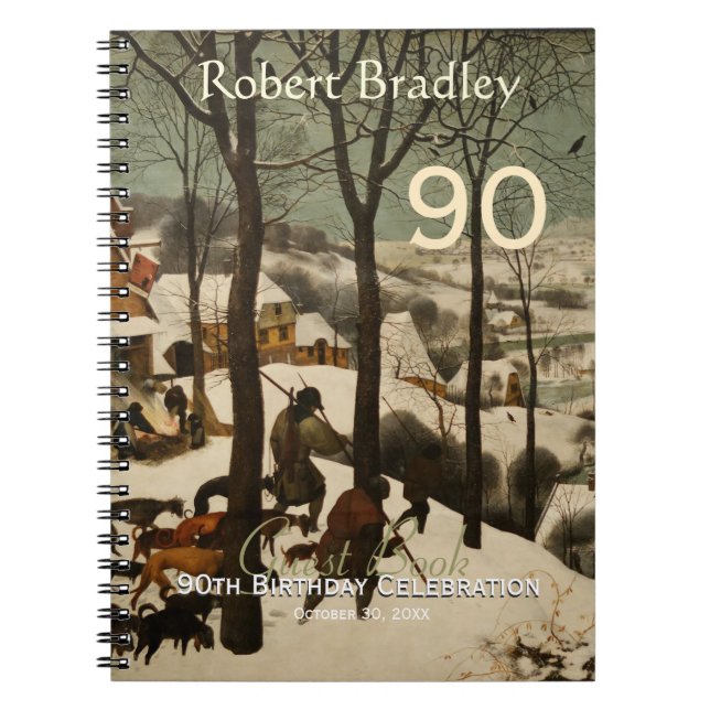 Caderno Espiral livro de hóspedes customizável da celebração do (Frente)