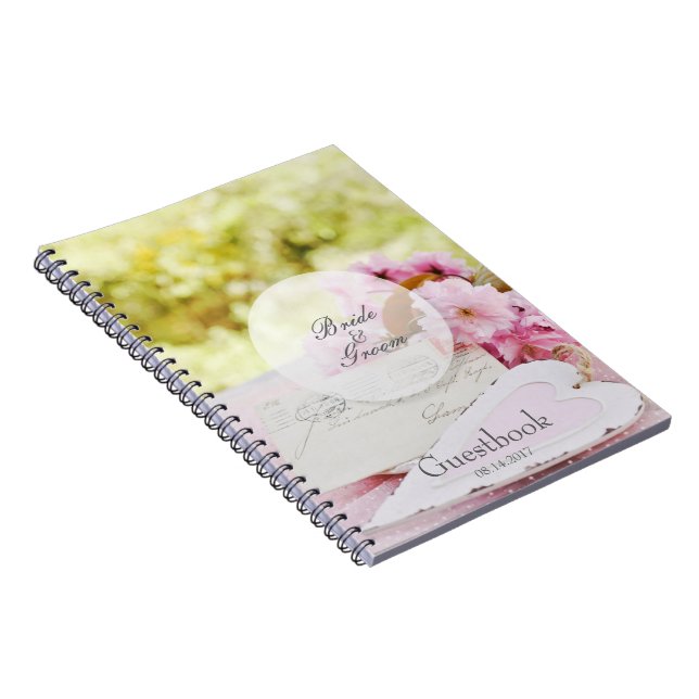 Caderno Espiral livro de hóspedes do amante da flor da primavera v (Lado Direito)