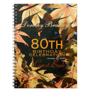 Caderno Espiral livro de hóspedes do costume do outono da