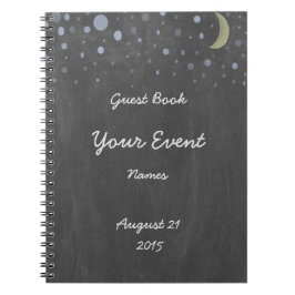 Caderno Espiral Livro de hóspedes do quadro do vintage