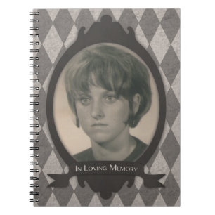 Caderno Espiral livro de hóspedes do serviço fúnebre