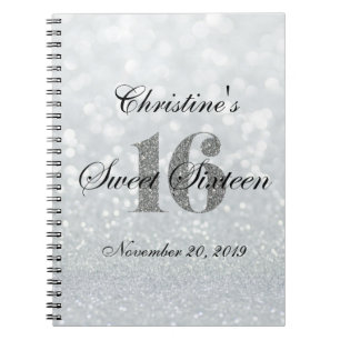 Caderno Espiral Livro de hóspedes feito sob encomenda de prata do