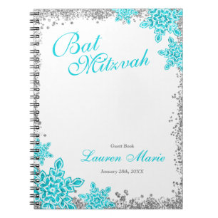 Caderno Espiral Livro de hóspedes Glam do país das maravilhas do