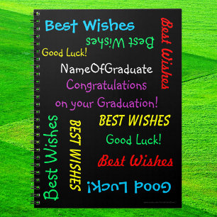 Caderno Espiral Livro de Memória para Graduação, Álbum FUN, Preto