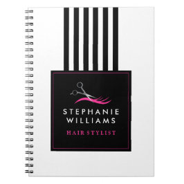 Caderno Espiral Livro de nota customizável do cabeleireiro