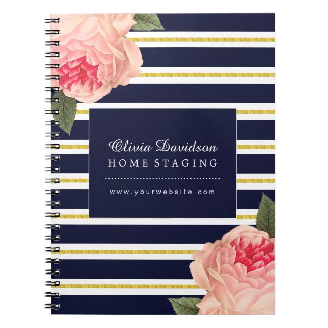 Caderno Espiral Livro de nota customizável do desenhista do chique (Frente)